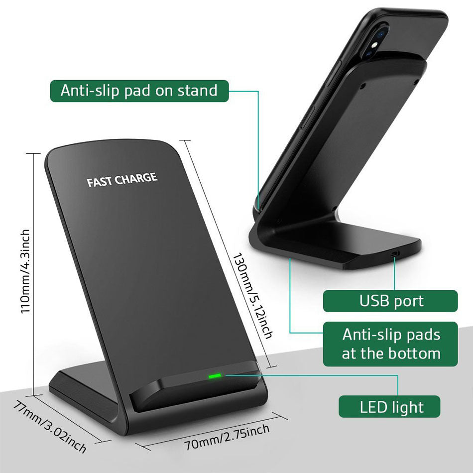 30W Fast Charging Vertical Wireless Charger Fruit Phone Desktop Stand Heritage cosmetics and beauty care