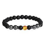 Natural Black Hematite Tiger Eye Beaded Bracelets Men For Magnetic Health Protection Women Jewelry - Heritage cosmetics and beauty care