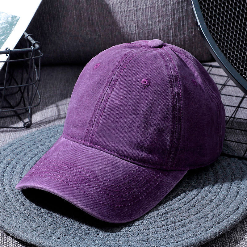 Washed Baseball Caps For Men And Women Outdoor Distressed Sun Hats Simple Caps - Heritage cosmetics and beauty care