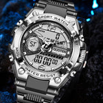 Waterproof Sports Electronic Quartz Watches Business Trends Watch Multi-function - Heritage cosmetics and beauty care