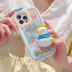 Cute School Uniform Duck Phone Case Cartoon Female Model Heritage cosmetics and beauty care