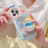 Cute School Uniform Duck Phone Case Cartoon Female Model Heritage cosmetics and beauty care