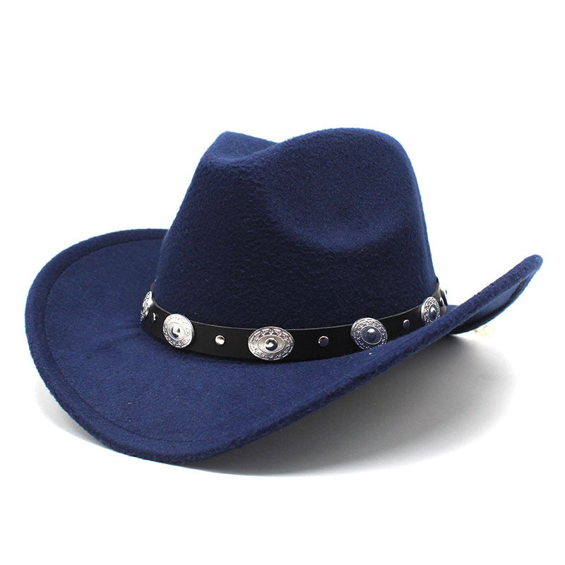 Minority Style Woolen Western Cowboy Hats Men's And Women's Couple Hats - Heritage cosmetics and beauty care