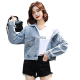 Real Shot Casual Denim Jacket Women Loose Short - Heritage cosmetics and beauty care