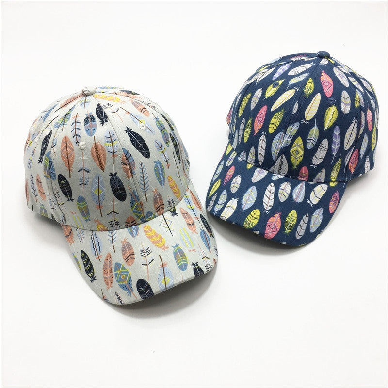 Women's Fashion Leaf Print Baseball Cap - Heritage cosmetics and beauty care