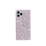 Square Straight-edge Mobile Phone Solid Color Shell Pattern Anti-fall Protective Cover Heritage cosmetics and beauty care