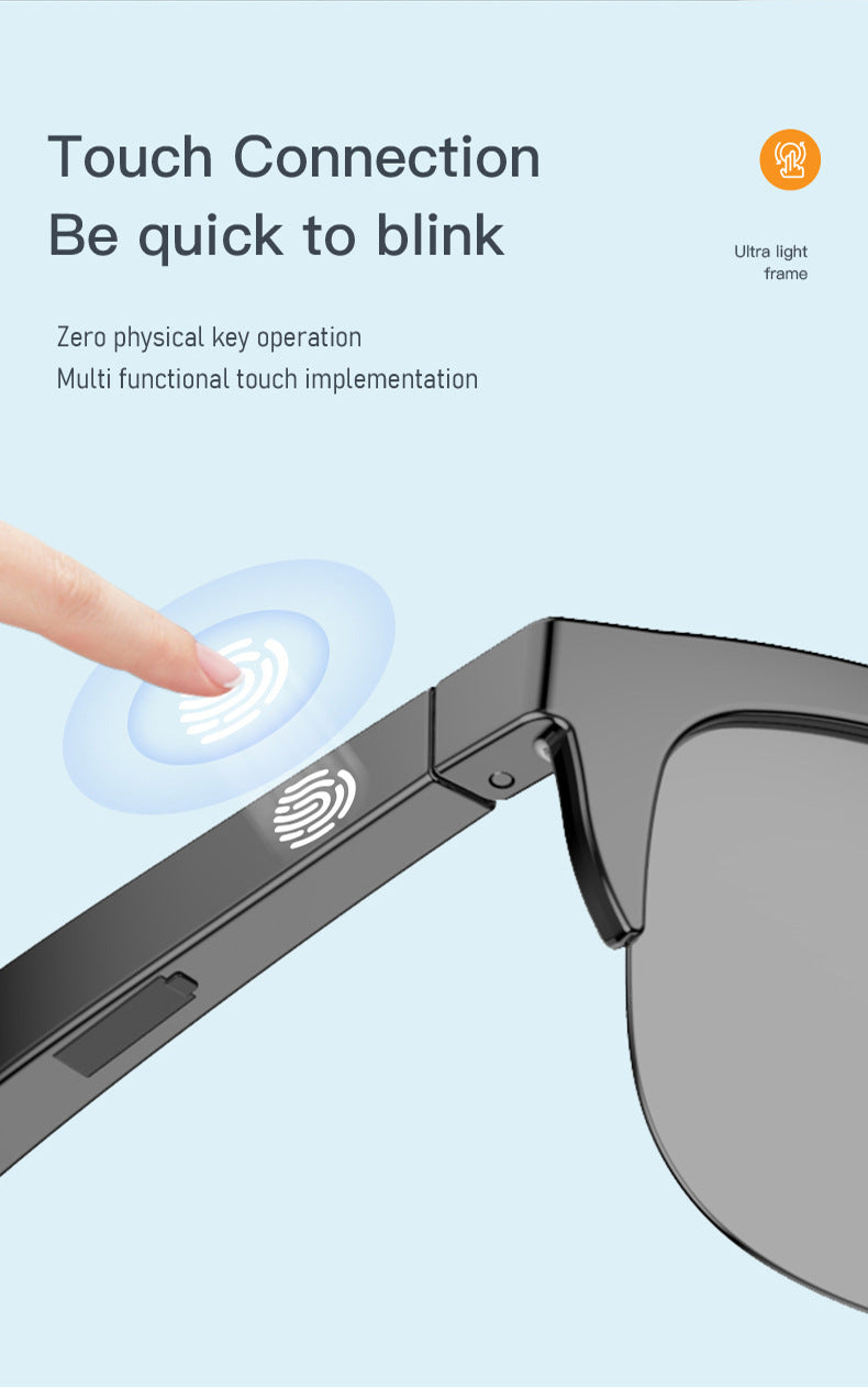 Intelligent Bluetooth Glasses Air Conduction - Heritage cosmetics and beauty care