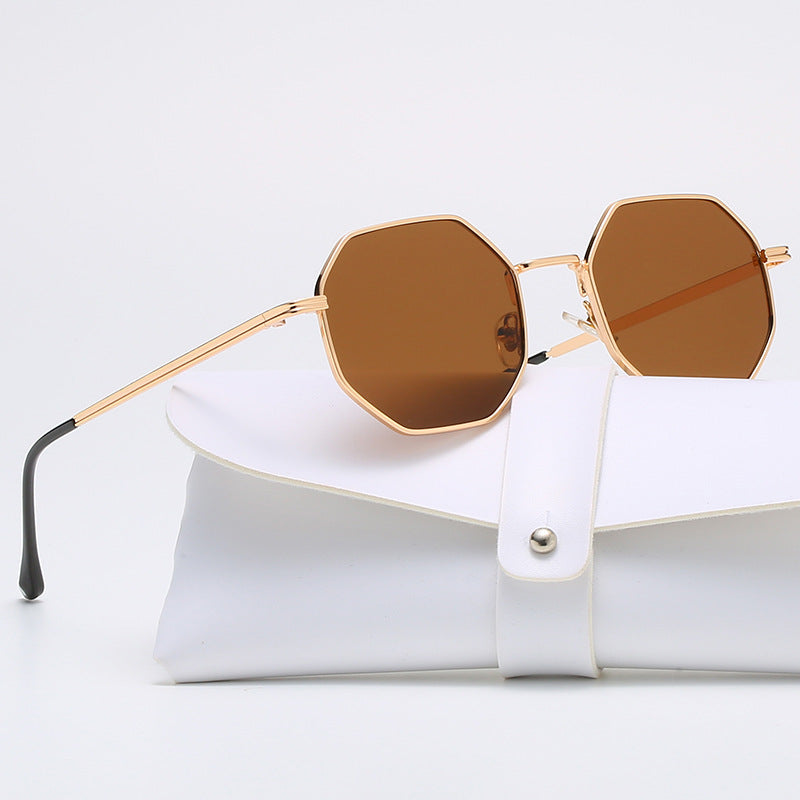 Metal Polygonal Sunglasses - Heritage cosmetics and beauty care