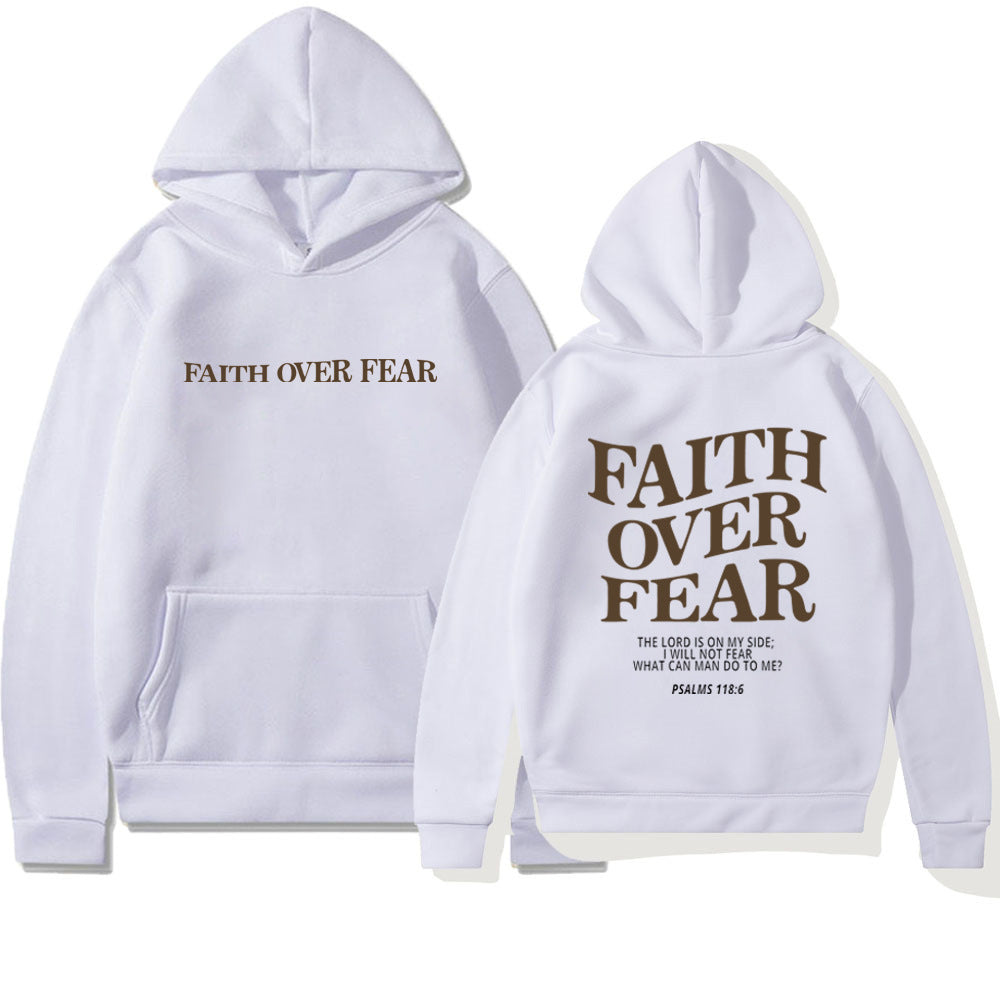 Faith Over Fear Men's And Women's Hoodies Sweater - Heritage cosmetics and beauty care