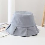 Women Sun Hats Female Summer Solid Bucket Hat Lady Pure Color Panama Cotton Outdoor Fisherman Hat - Heritage cosmetics and beauty care