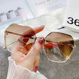 Women's Rimless Cutting Sunglasses - Heritage cosmetics and beauty care