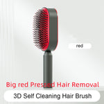 Self Cleaning Hair Brush For Women One-key Cleaning Hair Loss Airbag Massage Scalp Comb Anti-Static Hairbrush - Heritage cosmetics and beauty care