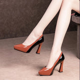 Women's Platform Thick Heel High Heels - Heritage cosmetics and beauty care