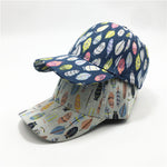 Women's Fashion Leaf Print Baseball Cap - Heritage cosmetics and beauty care