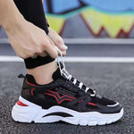 All-match Platform Running Sneakers All Black - Heritage cosmetics and beauty care