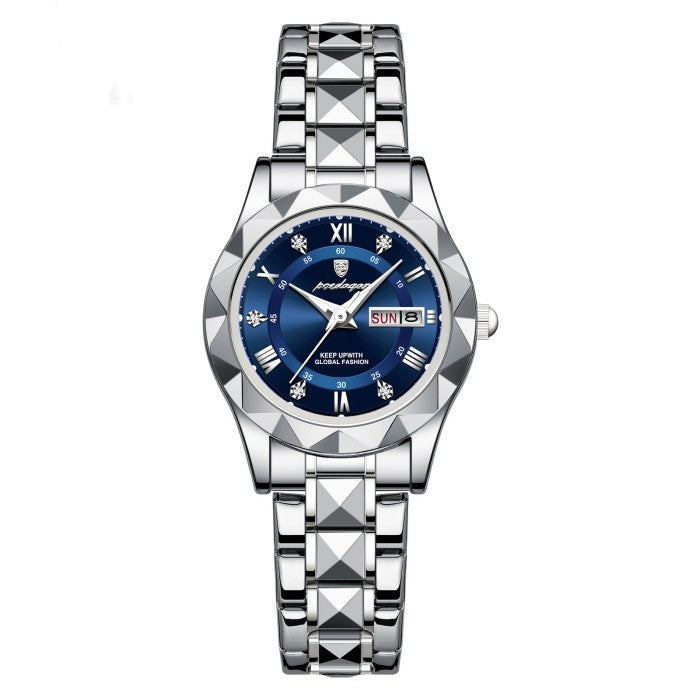 Waterproof Women's Luminous Dual Calendar Watch - Heritage cosmetics and beauty care