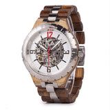 Wooden Automatic Mechanical Watches Men Luxury - Heritage cosmetics and beauty care