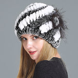 European And American Women's Fur Knitted Hats - Heritage cosmetics and beauty care