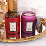 Embossed Glass Fragrance Handmade Gift Aromatherapy Soy Candles - Heritage cosmetics and beauty care