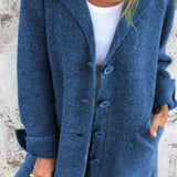 Cardigan Single-breasted Mid-length Coat - Heritage cosmetics and beauty care