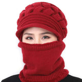 Autumn And Winter Outdoor Plus Velvet Warm Knitted Woolen Hat - Heritage cosmetics and beauty care