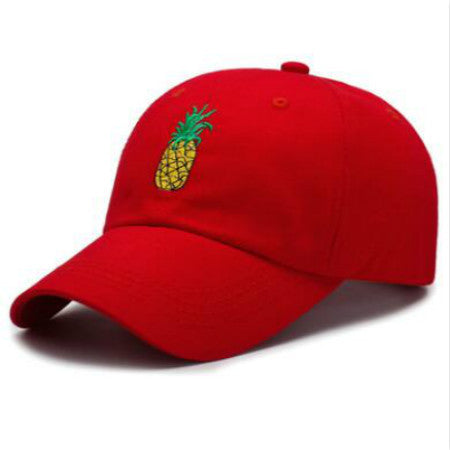 Embroidered Pineapple Baseball Cap Adjustable Cotton - Heritage cosmetics and beauty care