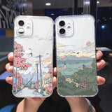 Transparent Mobile Phone Case With Mountain Illustration Heritage cosmetics and beauty care