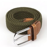 Simple Stretch And Breathable Canvas Woven Belt - Heritage cosmetics and beauty care