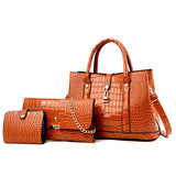 Women's Fashion Large Capacity Crocodile Buckle Baby Diaper Bag Heritage cosmetics and beauty care