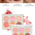 Beauty Matte Rouge Blush Repair Three-dimensional Eye Shadow Six-color Integrated - Heritage cosmetics and beauty care