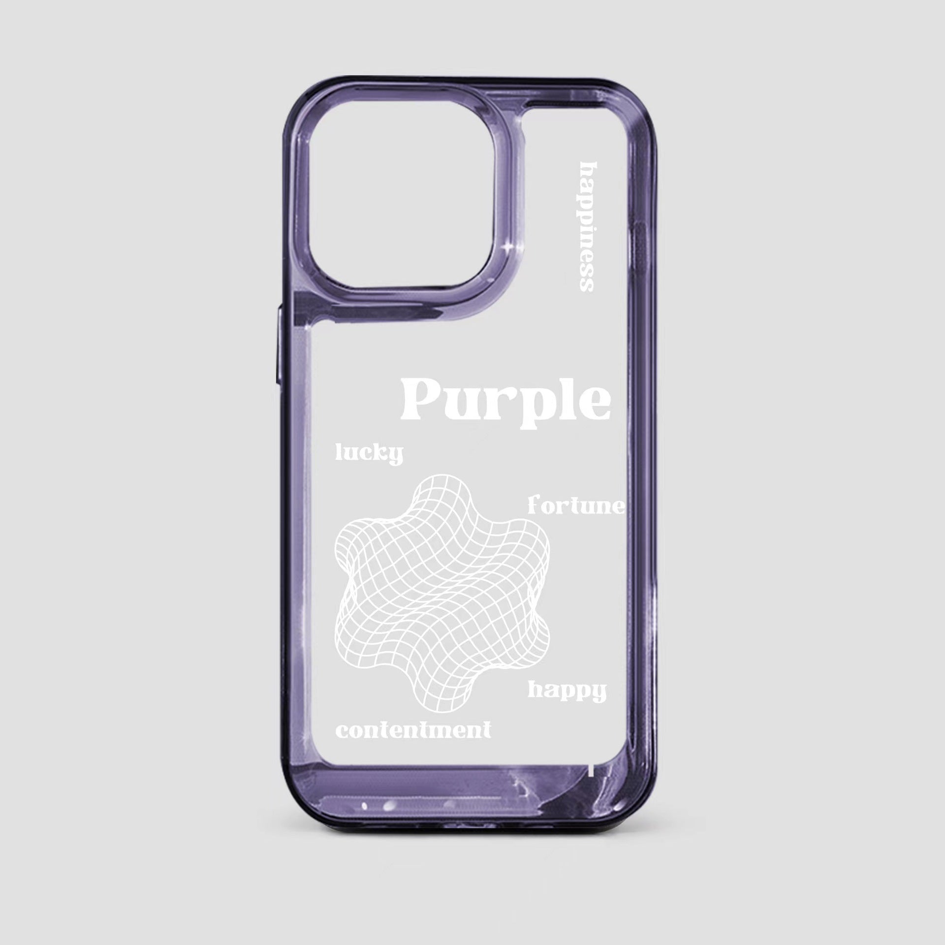 Transparent Acrylic Space Phone Case Dark Purple Heritage cosmetics and beauty care