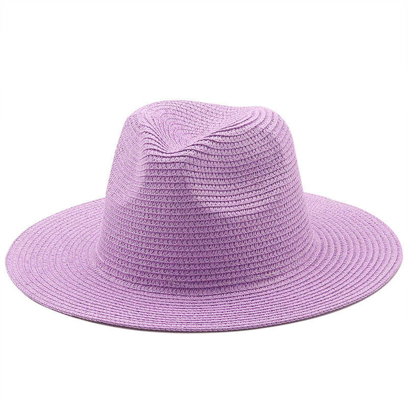 Large-Brimmed Straw Hat Men'S And Women'S Beach Jazz Hats - Heritage cosmetics and beauty care