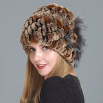 European And American Women's Fur Knitted Hats - Heritage cosmetics and beauty care