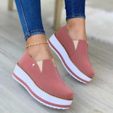 Zipper Flat Shoes Slip On Platform Loafers Women - Heritage cosmetics and beauty care