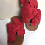 Women's Suede Bow Sandals Plus Size Beach Sandals And Slippers - Heritage cosmetics and beauty care