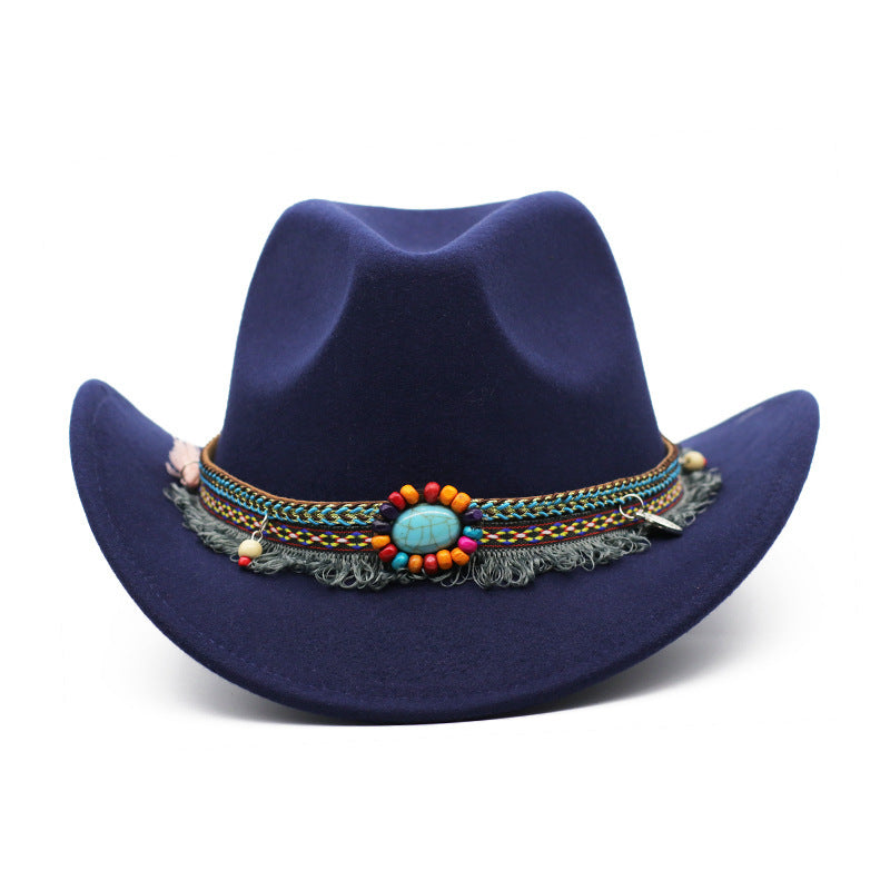 Cowboy Hats Curled Felt Riding Men And Women - Heritage cosmetics and beauty care