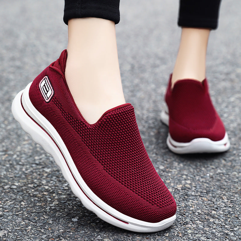 Women's Comfortable Breathable Middle-aged And Elderly Slip-on Sneakers - Heritage cosmetics and beauty care