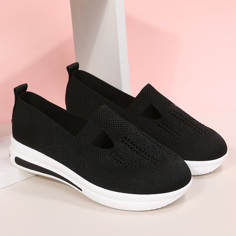 Flat Platform Wedge Casual Sneakers - Heritage cosmetics and beauty care