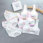 Girls' Bra Set, Pure Cotton, Developmental Vest, Underwear, Children'S Bra, Cotton - Heritage cosmetics and beauty care