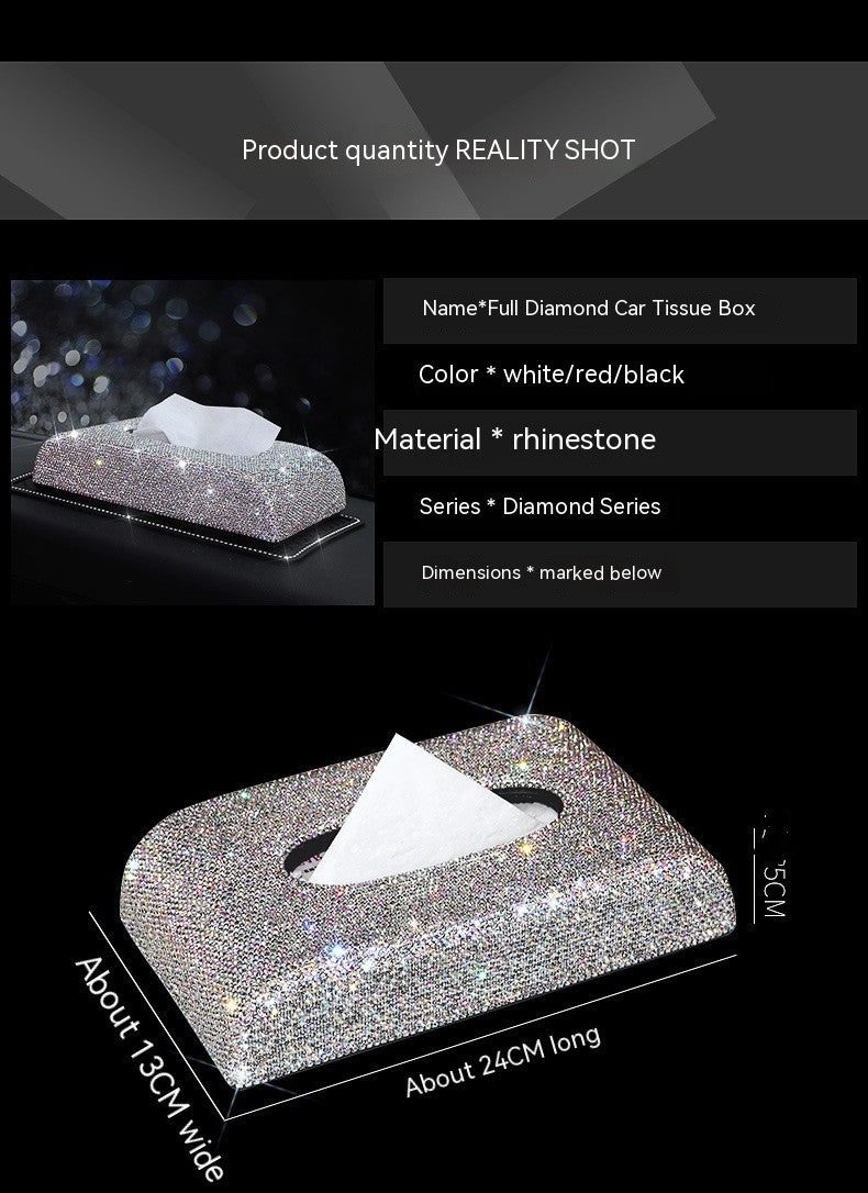 Tissue Box For Car Diamond Car Napkin Paper Box - Heritage cosmetics and beauty care