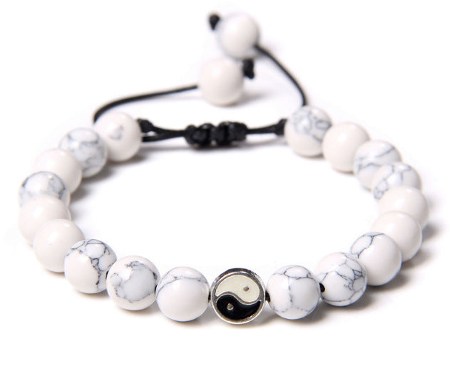 Buddha Beads Bracelets Volcanic Stone Crown - Heritage cosmetics and beauty care