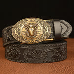 Real Cowhide Casual Jeans Belt - Heritage cosmetics and beauty care