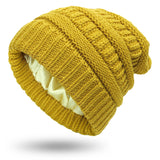 Hats Women's Protective Hairstyles, Warm Woolen Knit Satin Hats - Heritage cosmetics and beauty care