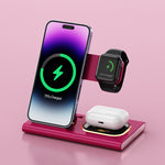 3 IN 1 15W Wireless Charging Charger Magnetic Desktop Night Light Iwatch Fast Charging Stand Gift Customization Heritage cosmetics and beauty care