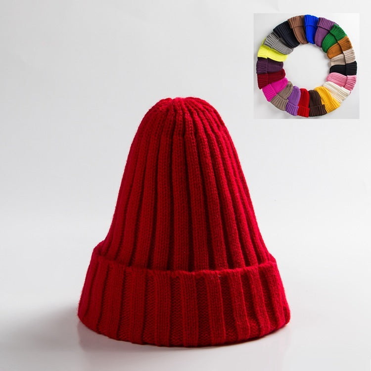 New Woolen Curly-brimmed Winter Warm Knitting Pointed Hats - Heritage cosmetics and beauty care