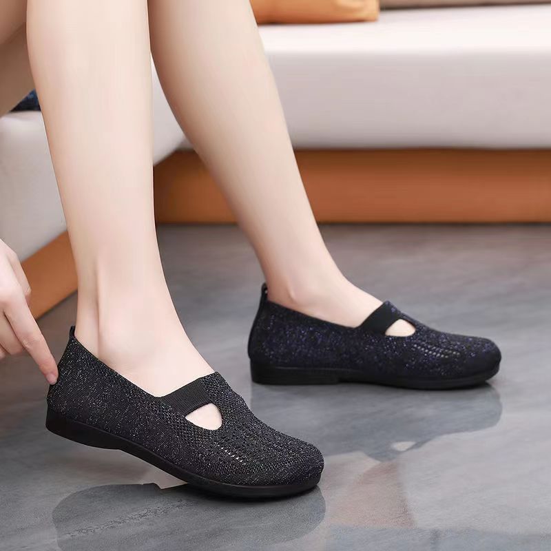 Women Flats Shoes Breathable Mesh Shoes Summer Light Loafers - Heritage cosmetics and beauty care