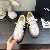 Women's Fashionable Round Toe Vintage Distressed Casual Sneakers - Heritage cosmetics and beauty care