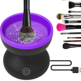 Electric Makeup Brush Cleaner Machine Portable Automatic USB Cosmetic Brush Cleaner Tools For All Size Beauty Makeup Brushes Set - Heritage cosmetics and beauty care