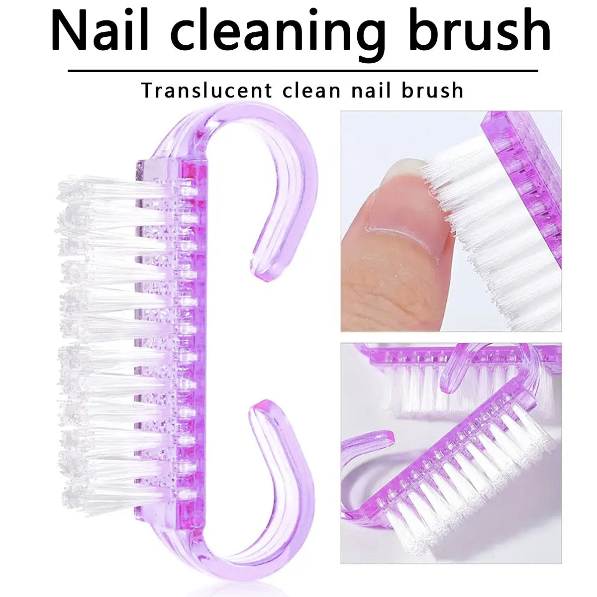 Semi Transparent Nail Horn Cleaning Brush - Heritage cosmetics and beauty care