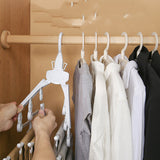 Folding Pant Rack Pant Clip Retractable Wardrobe Storage Rack Finishing - Heritage cosmetics and beauty care